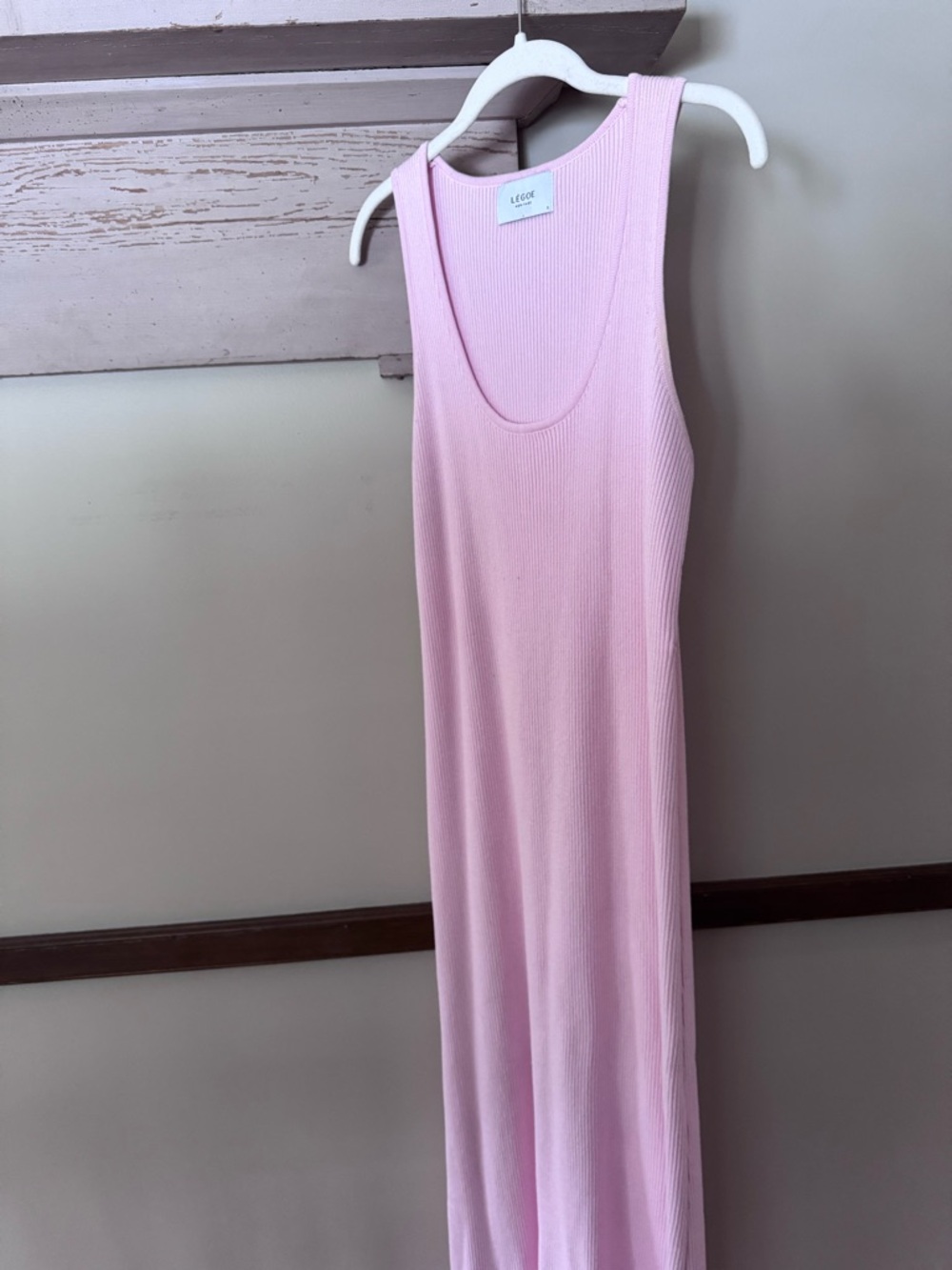 Sleeveless Light Pink Maxi Dress - Picture 7 of 10